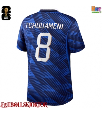 Frankrike Aurelien Tchouameni #8 Hemmatröja VM 2026 Kortärmad